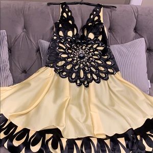 Satin Elastic Woven Cocktail Dress